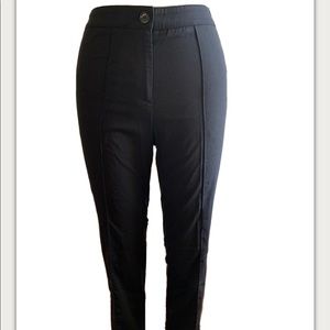 Burberry London Black Dress Pants Sz 0 Wool Blend